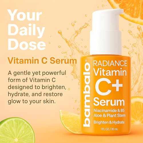 Bambalo Vitamin C Facial Serum with Niacinamide Retinol and Hyaluronic Acid