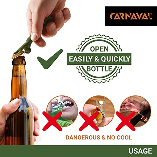 Carnaval Green Army Man Bottle Opener - Metal Soldier Design