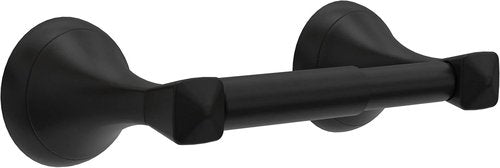 Delta Toilet Paper Holder - Spring Loaded Design | Matte Black Finish | Wall Mountable