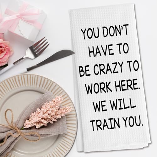 Funny Kitchen Towels Sarcastic Gifts for Coworkers Wenzi 1 - 16x24 Inch