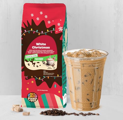 Decaf White Christmas Coffee - 10 oz Bag | Crazy Cups Flavored Brew