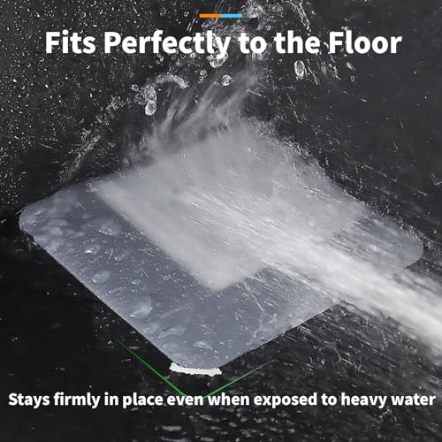 8x8 Inch Silicone Floor Drain Cover - Anti-Odor Sewer Sealing Mat (2 Pack)