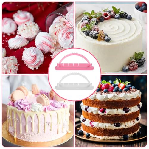 2Pcs Cake Arch Guide Tool Adjustable Fondant Marker and Decorating Ruler