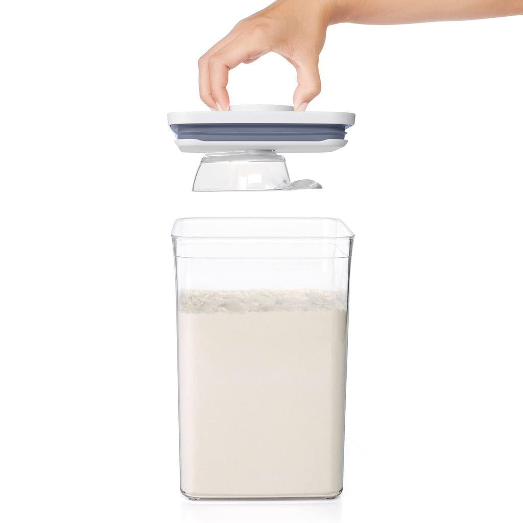 OXO Good Grips POP Container 1/2 Cup Scoop, Clear (Pack of 2)