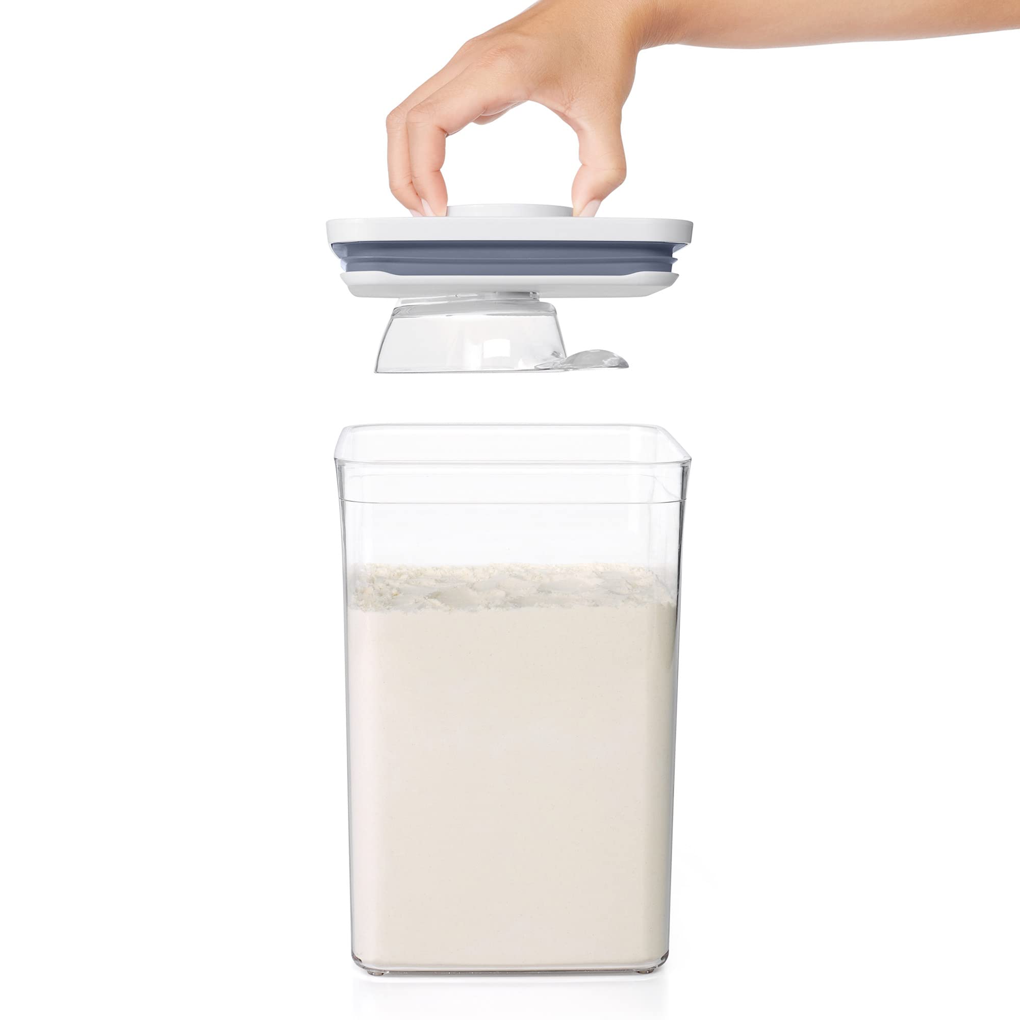 OXO Good Grips POP Container 1/2 Cup Scoop, Clear (Pack of 2)