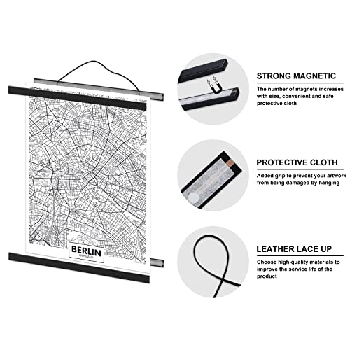 Benjia 8-Inch Magnetic Poster Frame Hanger for Wall Art