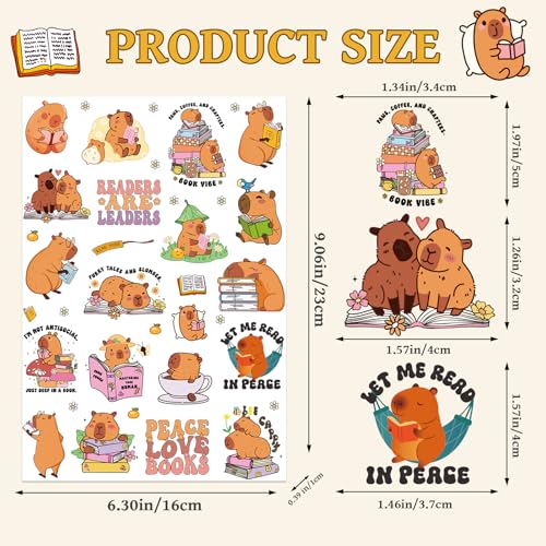 Capybara Temporary Tattoos - 200+ Cute Party Favors & Stickers