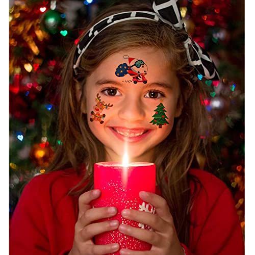 Hohamn 240 PCS Christmas Temporary Tattoos for Kids Party Favors 20 Sheets