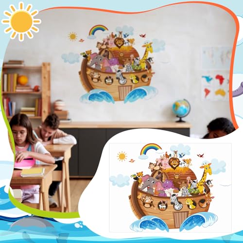 Noah's Ark Stickers 39 x 28 Inches - Classic Style Wall Decor