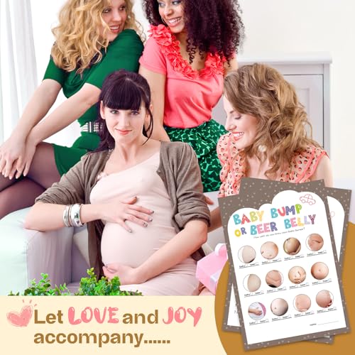 OLOUTAB Baby Shower Beer Belly Game - Hilarious Icebreaker for 50 Guests