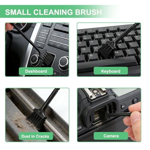 12PCS Crevice & Grout Cleaning Brush Set with Wire & Straw Brushes for Narrow Gaps