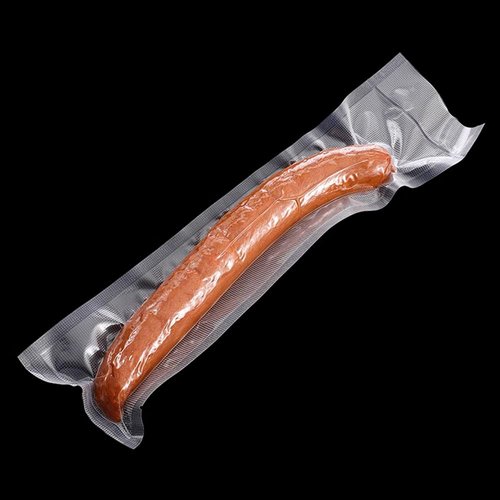 MITOB 500 Pack Clear Vacuum Bags 2.36x9.84 inch (Inside Size 1.97x9.45 inch) for Food Saver Flat Open Top Embossed Vacuum Sealer Bag Food Storage Packaging Pouch with Tear Notch