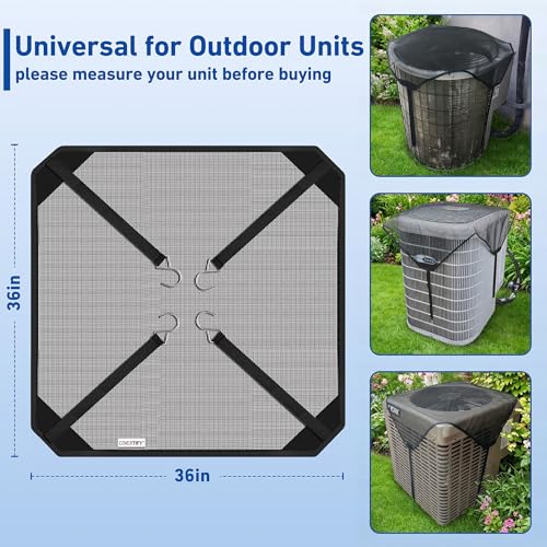 COVERTIFY 36x36in Outdoor AC Unit Cover - Breathable Mesh Protection