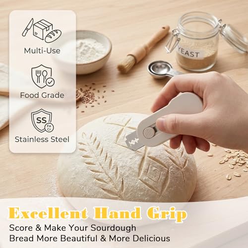 ElevateTech Sourdough Scoring Tool with 10 Replaceable Blades