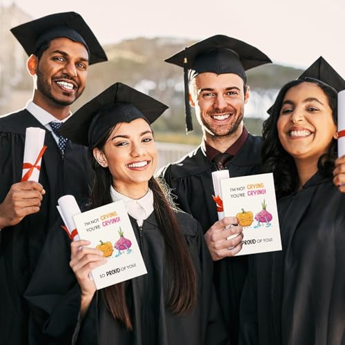 Funny Graduation Card - 'I'M NOT CRYING, YOU'RE CRYING' - 8x5