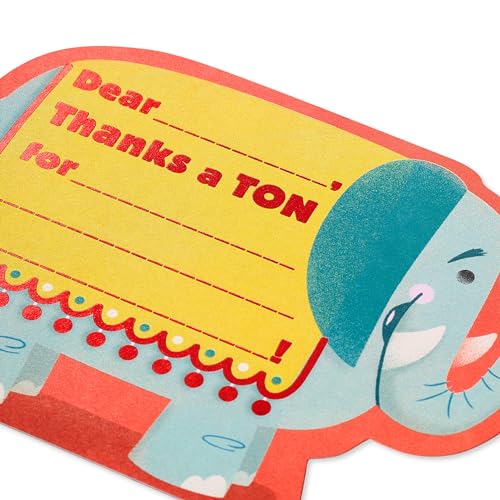 Personalized Thank You Card for Kids - Elephant Design