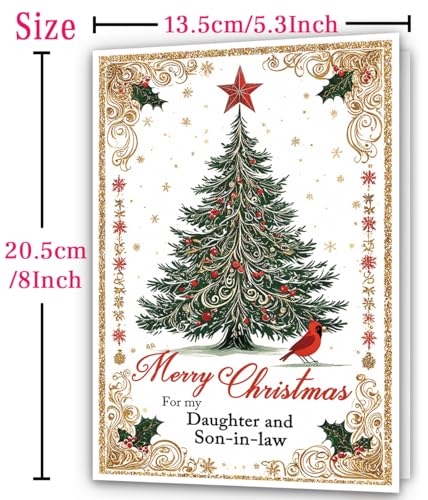 Christmas Card for Daughter and Son-in-Law WX-342 - Holiday Greeting Card