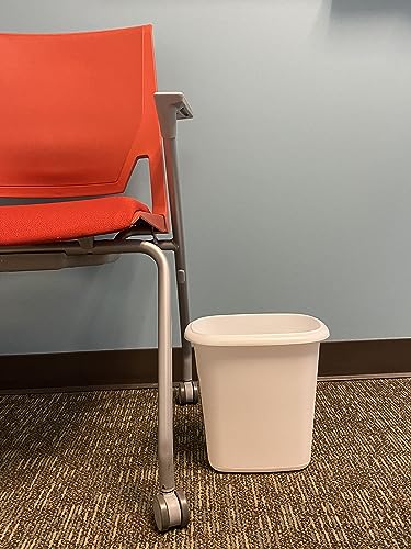 Rubbermaid 1 Pack Vanity Trash Can, 1.5 Gallons, White