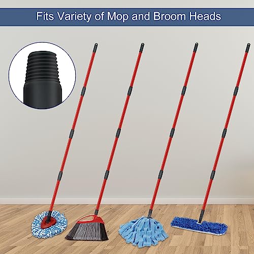 GFRED Adjustable Spin Mop Handle Replacement for Oceda & Broom, 30-58 Inch Iron Mop Stick