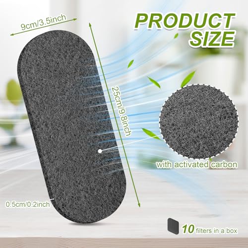 Ceiling Fan Filters - 10 Pack Activated Coconut Zeolite Air Purifiers