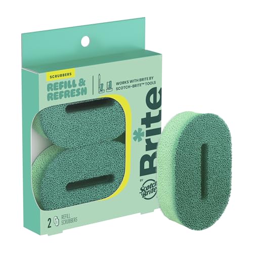 Brite by Scotch-Brite Refill Scrubbers - 2 Pack Replacement Pads