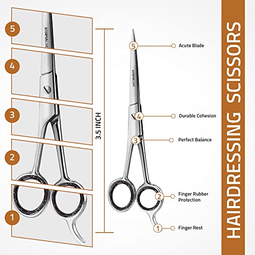 Utopia Care 3.5 Inch Hair Cutting Scissors, Stainless Steel Salon Shears