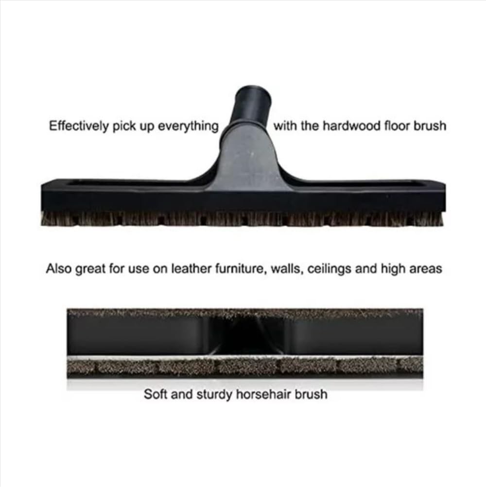 AOMUCH 12" Universal Vacuum Cleaner Attachment 360° Swivel Floor Brush Tool 1.25" 32mm ID Vacuum Brush Accessorie