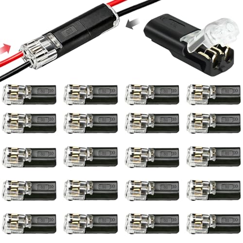 20PCS Low Voltage 2 Pin Quick Connectors for LED Strips & Wiring