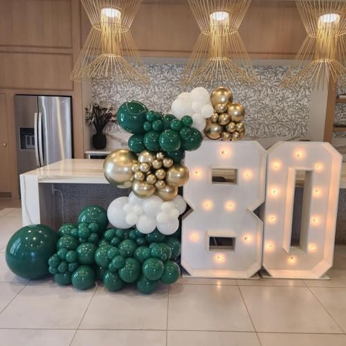 Dark Green Balloon Arch Kit - 125 Pcs Latex Balloon Garland for Party Decorations