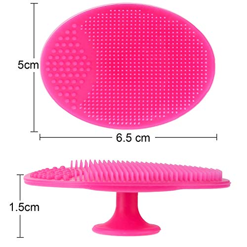 REVEX Silicone Face Scrubber & Facial Cleansing Brush (4-Pack)
