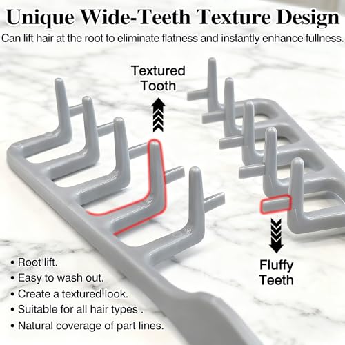 Gmlawsc Wide-Tooth Volumizing Texture Comb for Men – Root Lift Hair Styling Tool