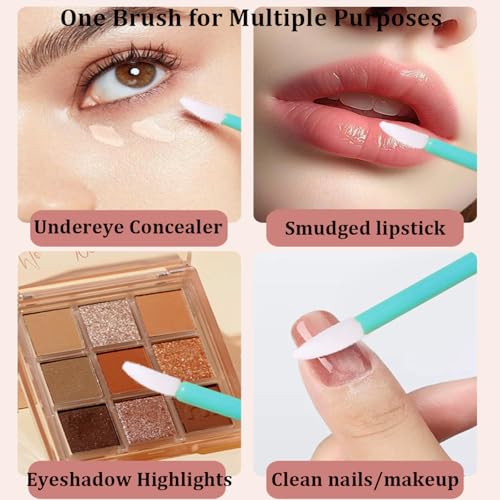 Vivipop Disposable Lip Applicators - 200 Pcs Lipstick Wands & Brushes
