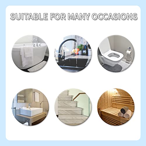 WIBUE 24-Piece Non-Slip Bathtub Stickers - Wave Shape Safety Decals