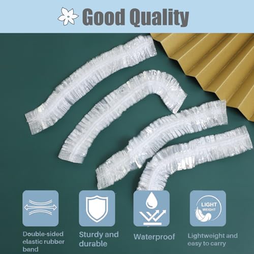 Extra Large Disposable Shower Caps 27in for Long Thick Hair 30pcs