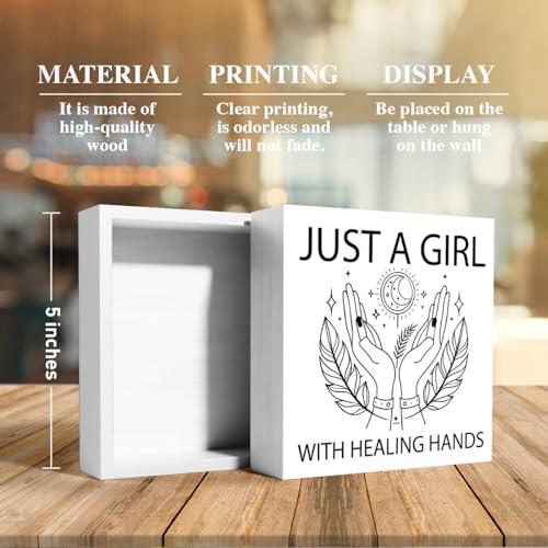 Massage Therapist Appreciation Wooden Box Sign - 5x5 Inch Gift