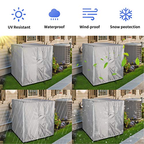 Homydom Waterproof Outdoor Air Conditioner Cover - 24" x 24" x 30"