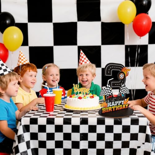 Truck 3rd Birthday Number Sign - Wooden Table Centerpiece Decoration