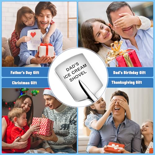 Dad's Ice Cream Shovel - Unique Stainless Steel Gift for Fathers