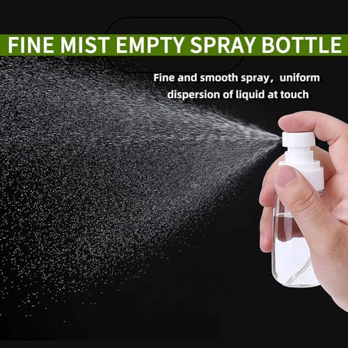 TOSERSPBE Fine Mist Spray Bottle 2oz Empty Travel Pump Containers 2-Pack