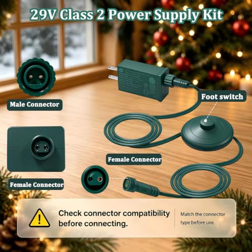 29V 26W LED Power Supply with Foot Switch Cable - Low Voltage Transformer TS-26W29V