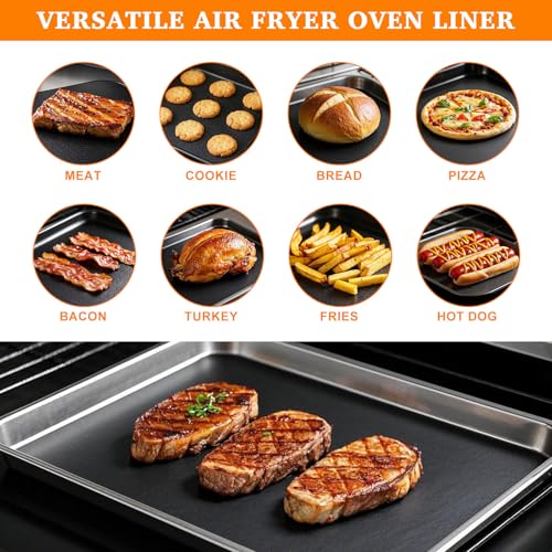 KAWENDE Reusable Teflon Air Fryer Liners - 5 Pack for Emeril Lagasse 26 QT