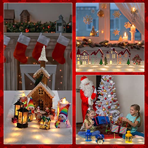 Christmas Snow Blanket with LED Lights - Warm White 59x16 Inch Holiday Decor