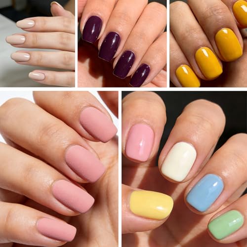 YANTAISIYU 300pcs Nail Adhesive Tabs 15 Sizes Press On Nails Jelly Glue