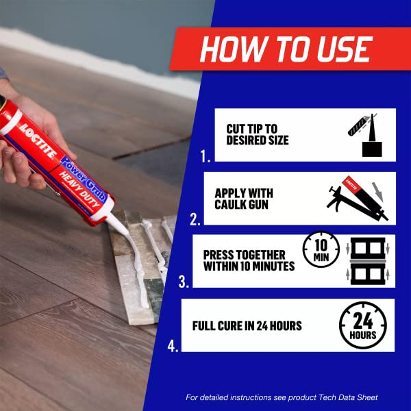 Loctite Power Grab Express Heavy Duty Adhesive, 9 oz - 12 Pack