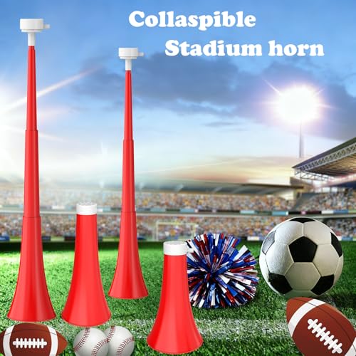 24-Inch Collapsible Vuvuzela Stadium Horn - Noise Maker for Sports
