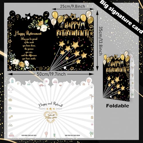 Retirement Party Guest Book - Farewell Card for Colleagues