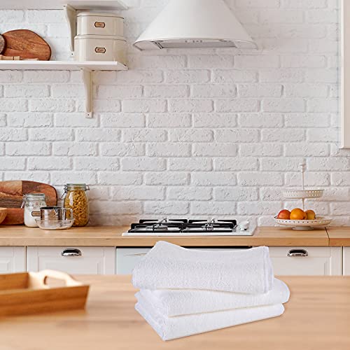 Tatuo Sublimation Blank Microfiber Kitchen Towels - White, 6 Pack