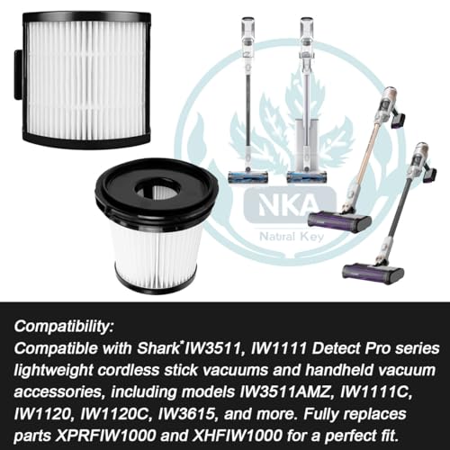 HEPA Filter Replacement for Shark IW3511 & IW1111 Vacuums - 3 Pack