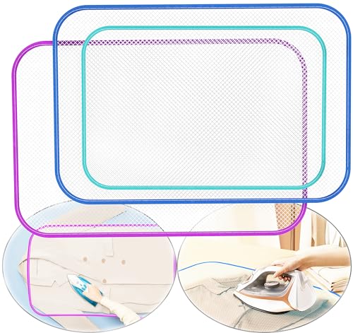 RONDURE Ironing Pressing Cloth Set, Heat Resistant Fabric Protector (3 Pack)