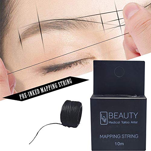 BOLUOYIN Pre-Inked Brow Mapping String for Microblading & PMU